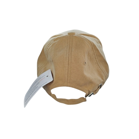 Hand Burned Floral Baseball Cap, Faux Suede. Unique - Picture 6 of 6